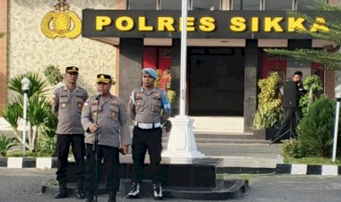 Wakapolres-Sikka-:-Kedisiplinan-dan-Tanggung-Jawab-Jadi-Fokus-Apel-Pagi-Polres-Sikka