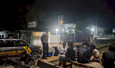 POLRI-UNTUK-MASYARAKAT-:-PERSONIL-PIKET-SPKT-POLRES-SIKKA-LAKSANAKAN-KEGIATAN-PATROLI