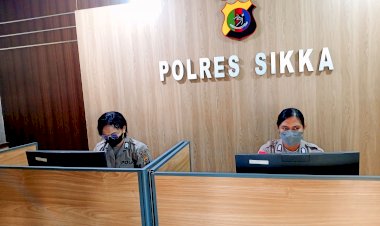 Wujud-Siaga-dan-Pelayanan-Prima-kepada-Masyarakat-Polres-Sikka-Gelar-Piket-Call-Center-110,
