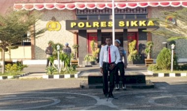 Polres-Sikka-Gelar-Apel-Pagi-dan-Lanjutkan-dengan-Upacara-PTDH-Personel