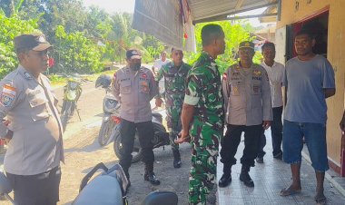 Jaga-Stabilitas-Kamtibmas,-Polsek-Paga-Bersama-TNI-Intensifkan-Patroli-Cipkon