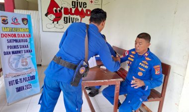 Setetes-Darah-untuk-Banyak-Nyawa,-Satpolairud-Sikka-Gelar-Donor-Darah-HUT-Polairud-ke-75