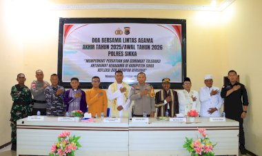 Doa-Bersama-Lintas-Agama-Polres-Sikka-Polda-NTT:-Merawat-Toleransi,-Menyatukan-Doa-untuk-Negeri-dan-Korban-Bencana