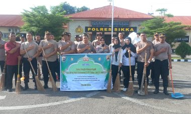 Korvey-Penuh-Makna,-Polres-Sikka-Polda-NTT-Sambut-Isra-Mikraj-dengan-Semangat-Kebersamaan-dan-Penguatan-Nilai-Spiritual