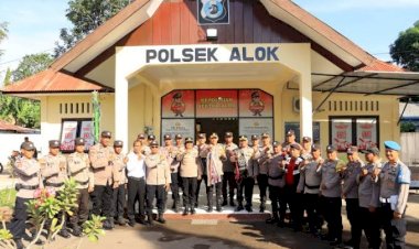 Polsek-Alok-Polres-Sikka-Perkuat-Kamtibmas-Lewat-Problem-Solving,-Pengamanan-Bandara,-dan-Aksi-Humanis-Bhabinkamtibmas