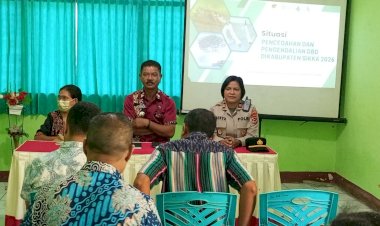 Kapolsek-Alok-Suarakan-Kamtibmas-dan-Kewaspadaan-Bencana-dalam-Rakor-Lintas-Sektoral-Alok-Timur