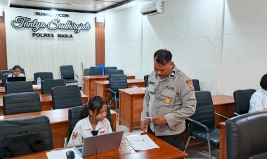 Seleksi-Ketat-Calon-Taruna,-Polres-Sikka-Polda-NTT-Sukses-Gelar-Tryout-NST-SMA-Kemala-Taruna-Bhayangkara