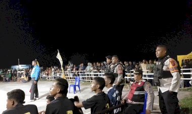 Riuh-Semi-Final-Samador-Cup-Membara,-Kabag-Ops-Polres-Sikka-Pimpin-Langsung-Pengamanan-di-Lapangan