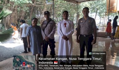 Polres-Sikka-dan-Jajaran-Polsek-Bergerak-Serentak,-Patroli-Minggu-Kasih-Jamin-Keamanan-dan-Kindusivitas-Ibadah