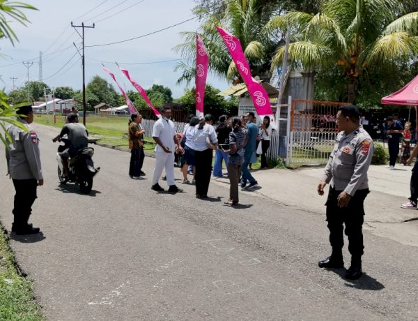 HUT Ke-73 SMK Sta. Elisabeth Lela: Api Kasih Menyala, Polsek Lela Polres Sikka Jamin Keamanan