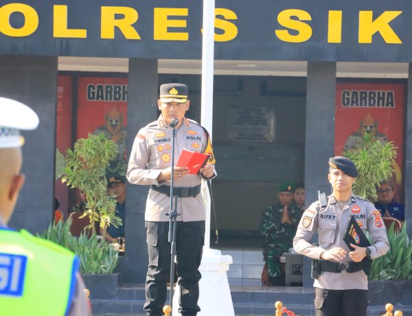 Ratusan Personel Gabungan Disiagakan, Polres Sikka Polda NTT Tegaskan Kesiapan Amankan Nataru