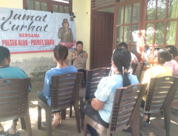 “Dari Curhat Warga hingga Solusi Kamtibmas, Polsek Alok Polres Sikka Bangun Kepercayaan Publik”