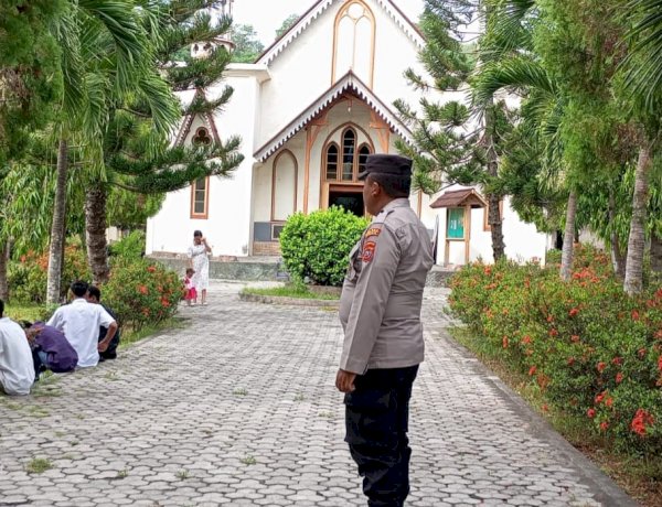 Dari Kapela Hingga Katedral, Polres Sikka Polda NTT Pastikan Ibadah Minggu Aman