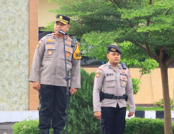 Jam Pimpinan Polres Sikka Polda NTT: Cuaca Ekstrem Mengintai, Wakapolres Sikka Dorong Profesional Disiplin dan Kesiapsiagaan Personel