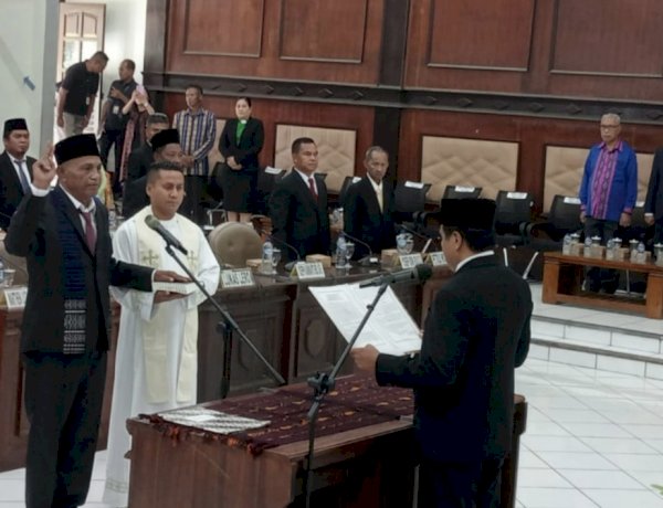 Paripurna Istimewa DPRD Sikka Berlangsung Aman di Bawah Pengamanan Terpadu Polsek Alok Polres Sikka