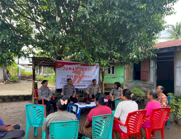 Bangun Kepercayaan, Perkuat Ketertiban: Jum’at Curhat Polres Sikka Polda NTT Sentuh Hati Warga Wailiti