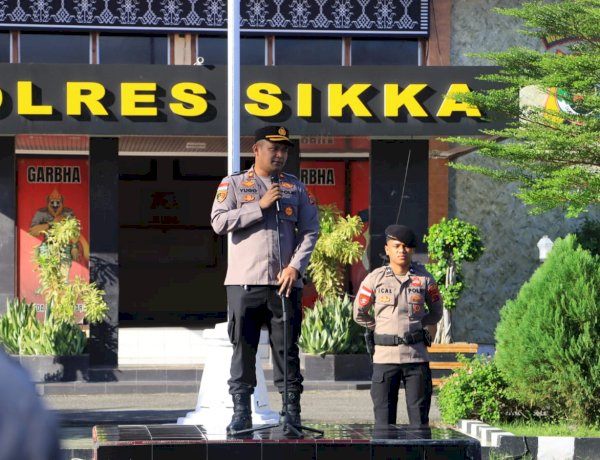 Wakapolres Sikka Tekankan Respons Cepat Aduan Masyarakat dalam Apel Jam Pimpinan