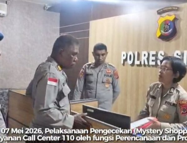 PELAKSANAAN MYSTERY SHOPPER LAYANAN CALL CENTER 110 POLRES SIKKA
