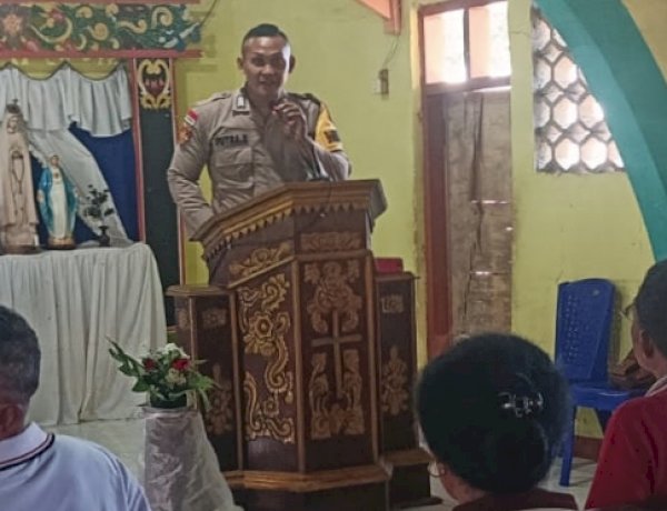 Perkuat Stabilitas Wilayah, Bhabinkamtibmas Palue Sikka Beri Materi dan Penegasan Kamtibmas kepada Warga