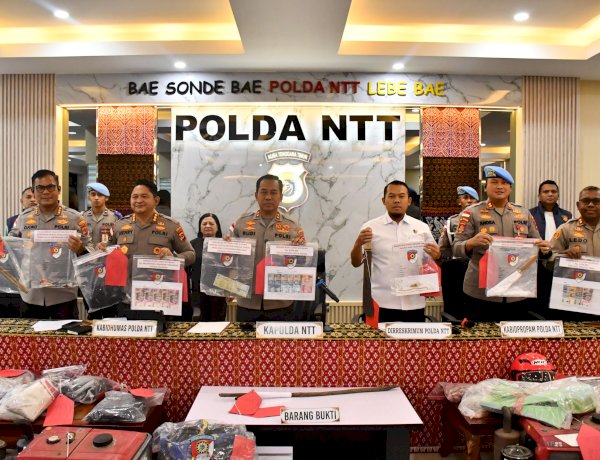 Polda NTT Ungkap 76 Kasus Kejahatan Konvensional, Kapolda Tegaskan Tidak Ada Ruang bagi Pelaku Kriminal