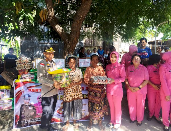 Sambut HUT Bhayangkara ke-80, Polres Sikka Hadirkan Kepedulian Nyata Lewat Bantuan Sosial