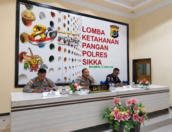 Hari Bhayangkara ke-80, Polsek Bola Polres Sikka Sabet Gelar Terbaik dalam Lomba Ketahanan