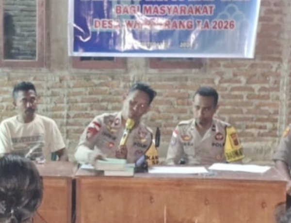 Sebelum Hukum Menjerat, Polsek Waigete Polres Sikka Hadir Mencerahkan: Warga Wairterang Dibekali Pemahaman KUHP Baru