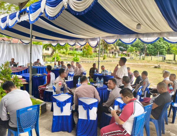 Anev Mingguan Polres Sikka: Wakapolres Dorong Tuntaskan Tunggakan Kasus dan Perkuat Kesiapan Pilkades 2026