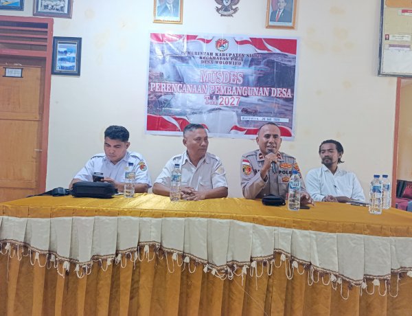 Musdes RKPDes 2027 Desa Wolowiro Berlangsung Kondusif, Kapolsek Paga Tekankan Sinergi Pembangunan dan Stabilitas Kamtibmas