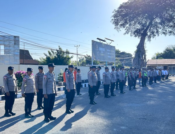 Pengamanan Kunjungan Jokowi Dimatangkan, 102 Personel Polres Sikka Bergerak hingga Palue