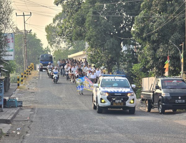 Dukung Kelancaran HUT ke-37 SMA Katolik St. John Paul II Maumere, Satlantas Polres Sikka Laksanakan Pengawalan