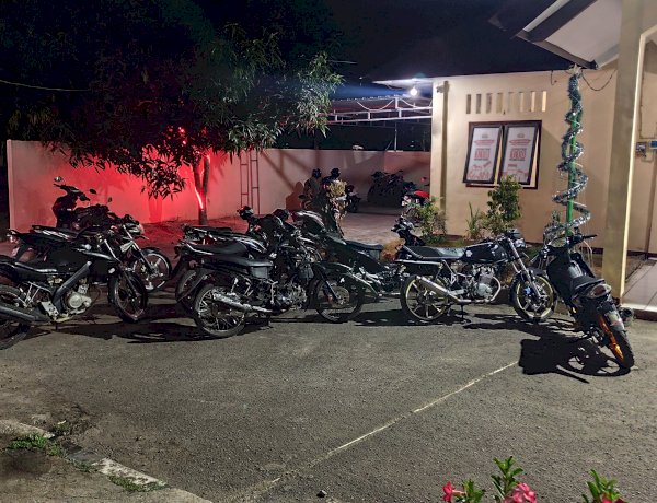 Polres Sikka Bergerak Dini Hari, 11 Motor Berknalpot Brong Diamankan, Balap Liar Diantisipasi
