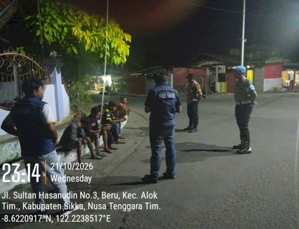 Jangan Tunggu Ada Keributan! Polres Sikka Sisir Jalanan Maumere, Cegah Gangguan Kamtibmas Sejak Dini