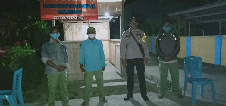 Mencegah Penyebaran Virus Corona Bhabinkamtibmas Sambangi Pos Kamling Siaga Covid 19