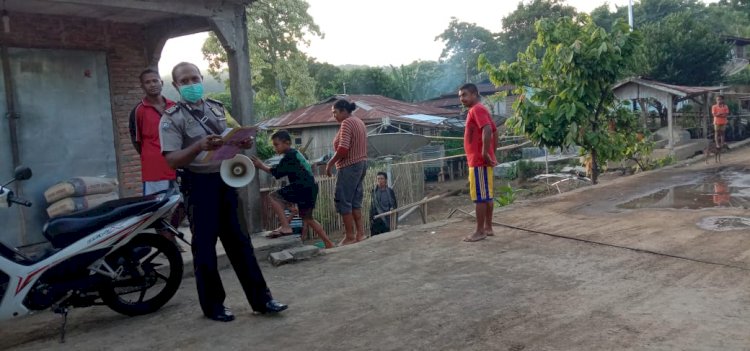 Himbauan Bhabinkamtibmas Polsek Nita Kepada Warga Binaan Guna Mencegah Virus Corona.