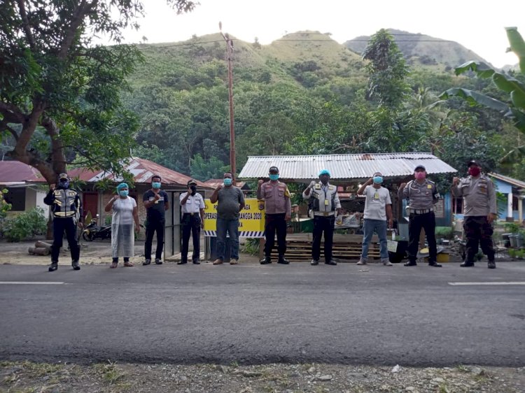 Tim Gabungan Pencegahan Covid-19 Paga Perketat Penjagaan Keluar Masuk Perbatasan Sikka Ende,