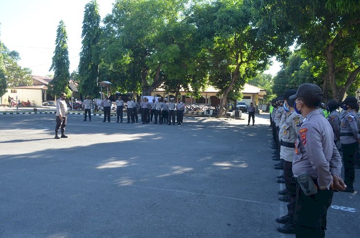 Kapolres Sikka Pimpin Apel Persiapan Pengamanan Hari Raya Idul Adha