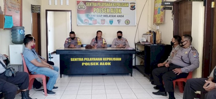 Kunjungi Polsek Alok, Wakapolres Sampaikan Pesan Ini Kepada Anggota