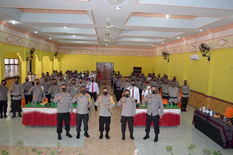 Kunker Ke Polres Sikka, Kapolda NTT Tekankan Anggota Untuk Hindari Pelanggaran