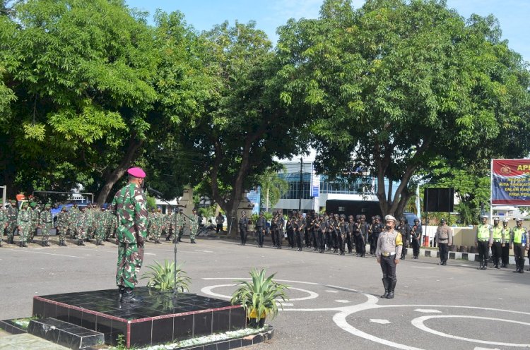 Danlanal Maumere Pimpin Apel Kesiapan Pengamanan Malam Tahun Baru