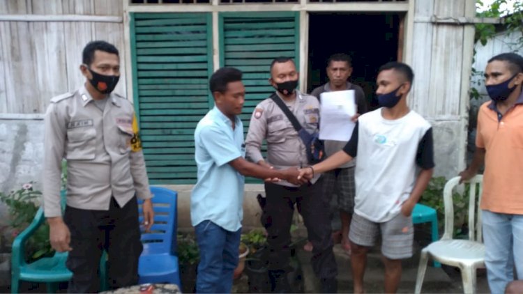 Problem Solving, Si Bangga Dan Bhabinkamtibmas Bersinergi Bantu Mediasi Masalah Warga