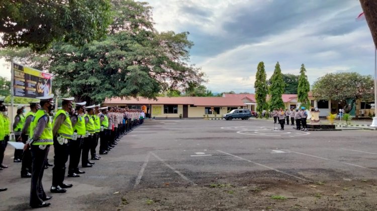 Pimpin Apel Pagi, Kapolres Sampaikan Hal Ini