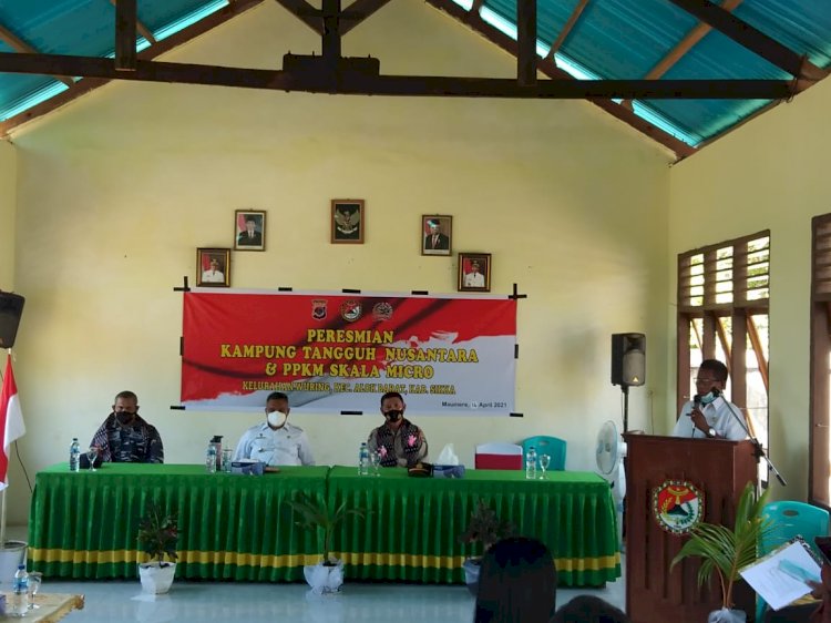 Bupati Sikka Resmikan Kampung Tangguh Kelurahan Wuring