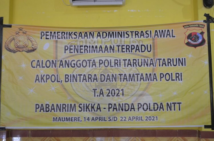 Bag Sumda Polres Sikka Laksanakan Rikmin Awal Penerimaan Terpadu Calon Anggota Polri