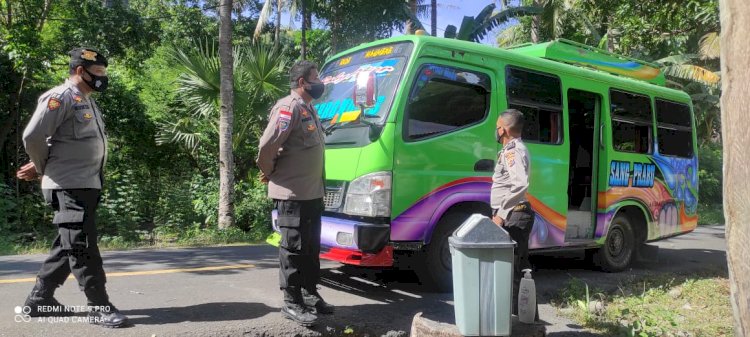 Polsek Paga laksanakan Operasi Gabungan Penyekatan Jalur Mudik