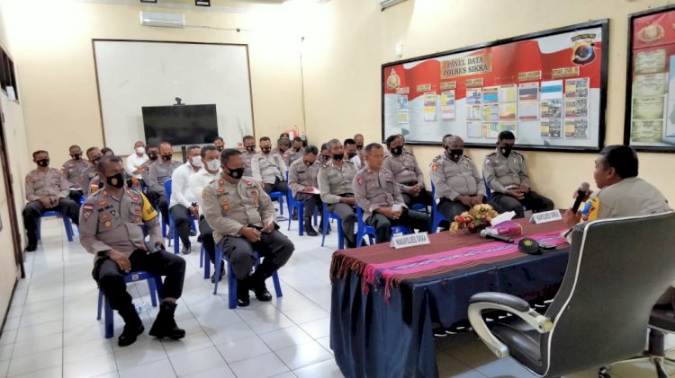 Kapolres Pimpin Anev Operasi Keselamatan Ranakah 2021