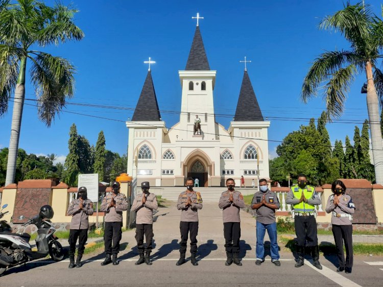 Amankan Hari Raya Idul Fitri dan Kenaikan Isa Almasih, Polres Sikka Kerahkan Ratusan Personel