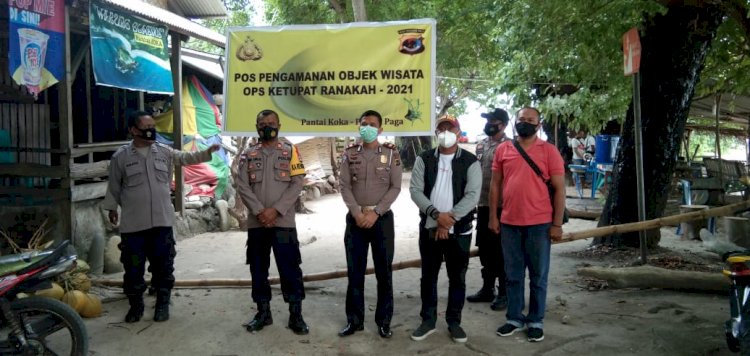 Ops Ketupat 2021 ; Kabag Ops Pimpin Patroli Tempat Wisata Dan Pengecekan Pos Perbatasan