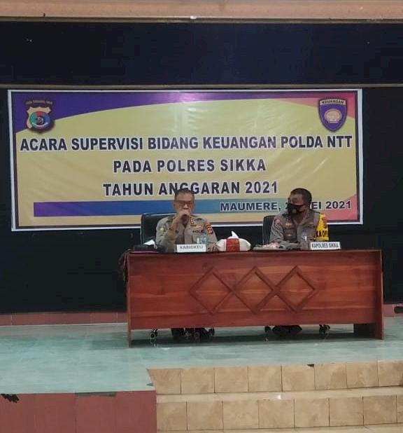 SUPERVISI DAN ASISTENSI BIDANG KEUANGAN POLDA NTT DI POLRES SIKKA