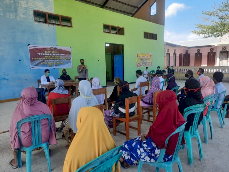 Hari Bhayangkara ke-75, Polres Sikka Gandeng KBPP Polri Gelar Bakti Kesehatan Pengobatan Gratis di Pulau Terluar